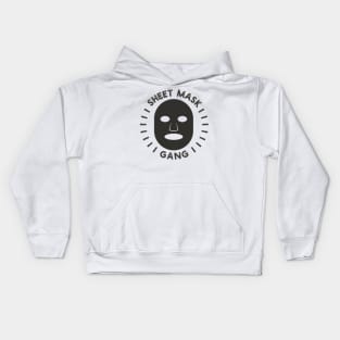 Sheet Mask Gang Design Kids Hoodie